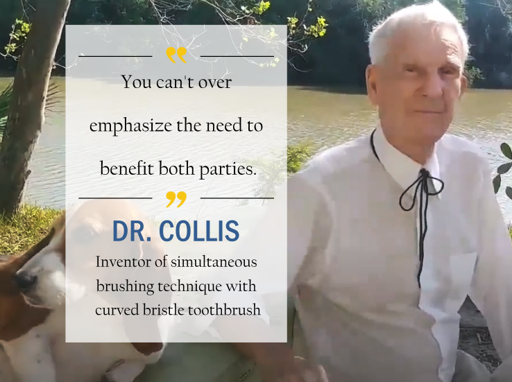 Dr.Collis the inventor of the simultaneous brushing technique Dr.Collis the inventor of the simultaneous brushing technique